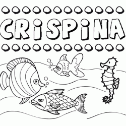Desenhos do nome Crispina para imprimir e colorir com as crianças