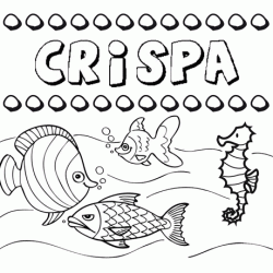 Desenhos do nome Crispa para imprimir e colorir com as crianças