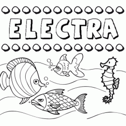 Desenhos do nome Electra para imprimir e colorir com as crianças