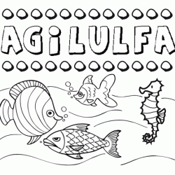 Desenhos do nome Agilulfa para imprimir e colorir com as crianças