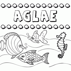 Desenhos do nome Áglae para imprimir e colorir com as crianças