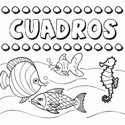 Desenhos do nome Cuadros para imprimir e colorir com as crianças