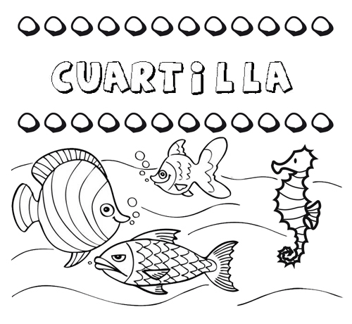 Desenhos do nome Cuartilla para imprimir e colorir com as crianças