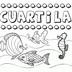 Desenhos do nome Cuartila para imprimir e colorir com as crianças