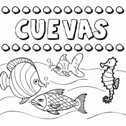 Desenhos do nome Cuevas para imprimir e colorir com as crianças