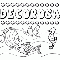 Desenhos do nome Decorosa para imprimir e colorir com as crianças