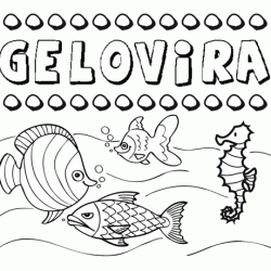 Desenhos do nome Gelovira para imprimir e colorir com as crianças