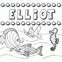 Desenhos do nome Elliot para imprimir e colorir com as crianças