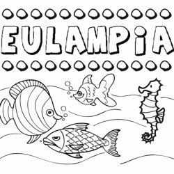 Desenhos do nome Eulampia para imprimir e colorir com as crianças