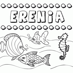 Desenhos do nome Erenia para imprimir e colorir com as crianças