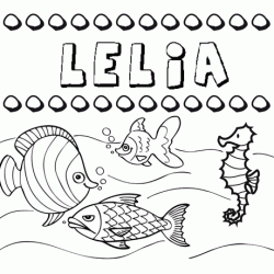 Desenhos do nome Lelia para imprimir e colorir com as crianças