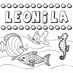 Desenhos do nome Leonila para imprimir e colorir com as crianças