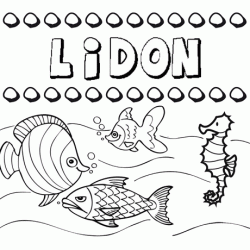 Desenhos do nome Lidón para imprimir e colorir com as crianças
