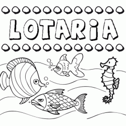Desenhos do nome Lotaria para imprimir e colorir com as crianças