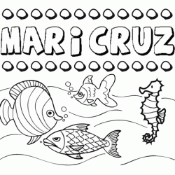 Desenhos do nome Maricruz para imprimir e colorir com as crianças
