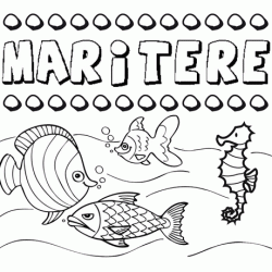 Desenhos do nome Maritere para imprimir e colorir com as crianças