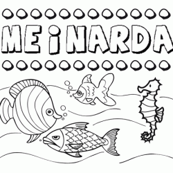 Desenhos do nome Meinarda para imprimir e colorir com as crianças