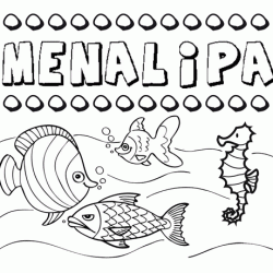 Desenhos do nome Menalipa para imprimir e colorir com as crianças