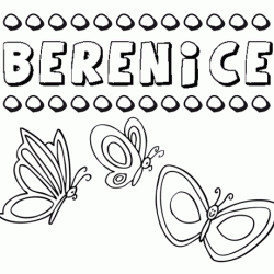Desenho do nome Berenice para imprimir e pintar. Imagens de nomes