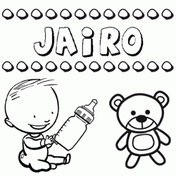 Nome Jairo para pintar. Desenhos de todos os nomes para colorir