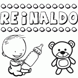 Nome Reinaldo para pintar. Desenhos de todos os nomes para colorir