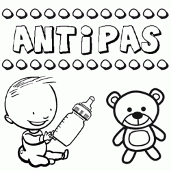 Nome Antipas para pintar. Desenhos de todos os nomes para colorir