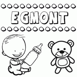 Nome Egmont para pintar. Desenhos de todos os nomes para colorir