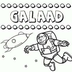 Nome Galaad para pintar. Desenhos de todos os nomes para colorir