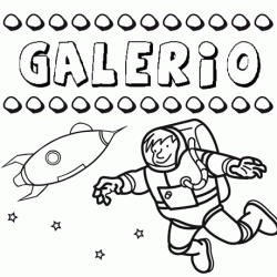 Nome Galerio para pintar. Desenhos de todos os nomes para colorir