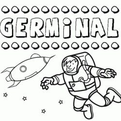 Nome Germinal para pintar. Desenhos de todos os nomes para colorir