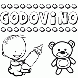 Nome Godovino para pintar. Desenhos de todos os nomes para colorir