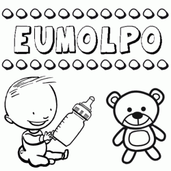 Nome Eumolpo para pintar. Desenhos de todos os nomes para colorir