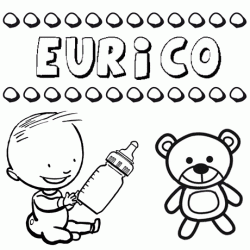 Nome Eurico para pintar. Desenhos de todos os nomes para colorir