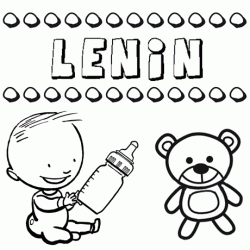 Nome Lenin para pintar. Desenhos de todos os nomes para colorir