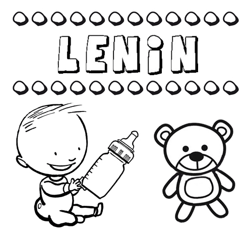 Nome Lenin para pintar. Desenhos de todos os nomes para colorir