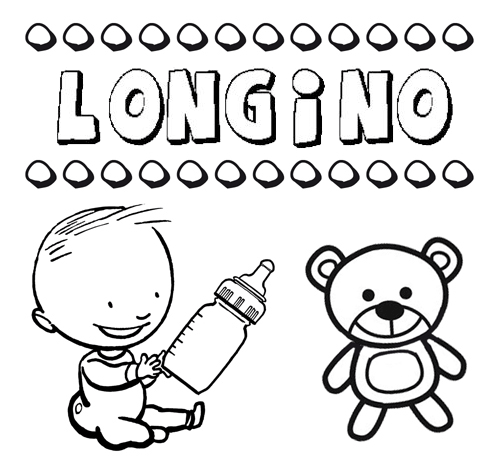 Nome Longino para pintar. Desenhos de todos os nomes para colorir