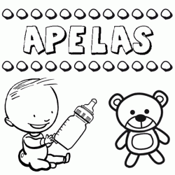 Nome Apelas para pintar. Desenhos de todos os nomes para colorir