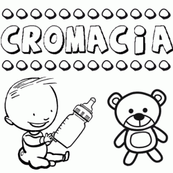 Nome Cromacia para pintar. Desenhos de todos os nomes para colorir