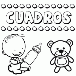 Nome Cuadros para pintar. Desenhos de todos os nomes para colorir