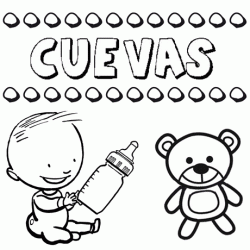 Nome Cuevas para pintar. Desenhos de todos os nomes para colorir