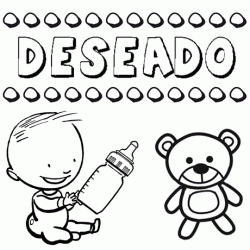 Nome Deseado para pintar. Desenhos de todos os nomes para colorir