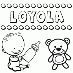 Nome Loyola para pintar. Desenhos de todos os nomes para colorir