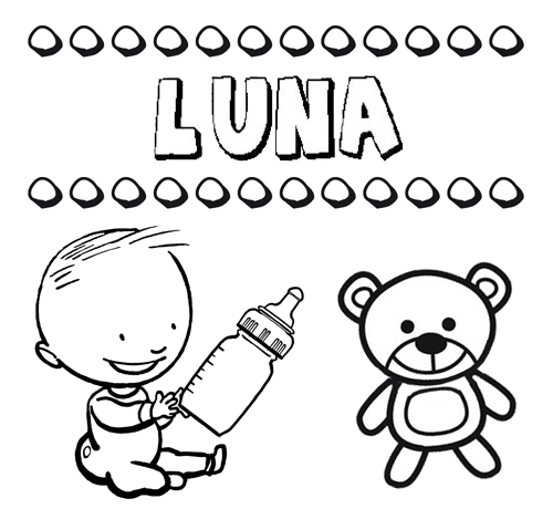 Desenhos para colorir - Colorir luna