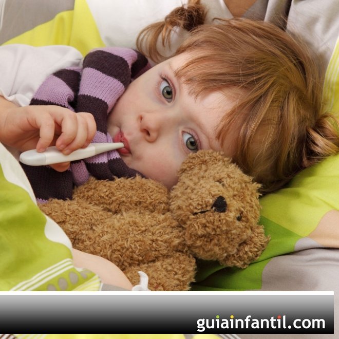 Criança com febre. Febre infantil