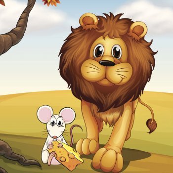 Fábulas para crianças. O leão e o rato