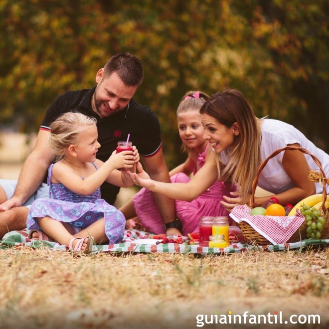 Picnic com as crianças na Páscoa