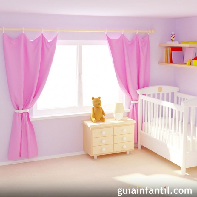 Decorar o quartinho do bebê. As cortinas