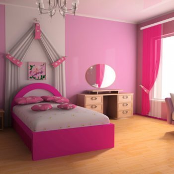 As cores no quarto dos bebês