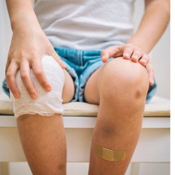 A torção de joelho em crianças