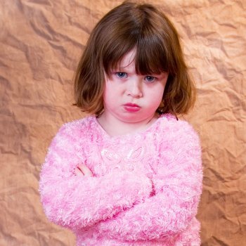 A teimosia infantil. Criança teimosa